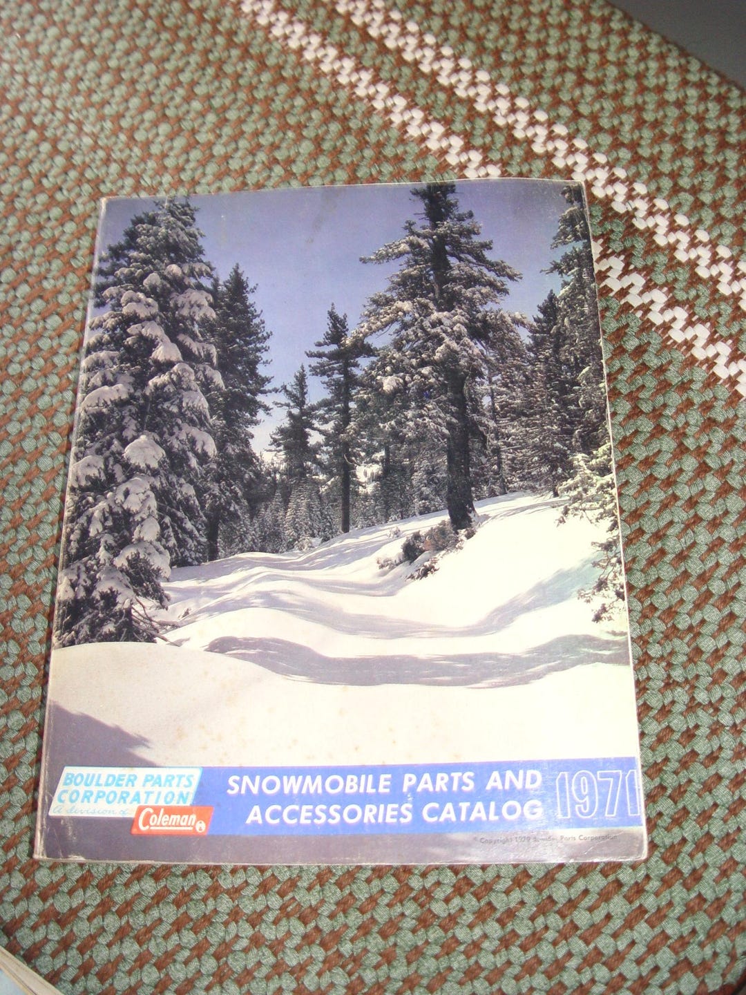 1971 Coleman Parts Catalog Snowmobile Coleman Chainsaw Engine Clothing