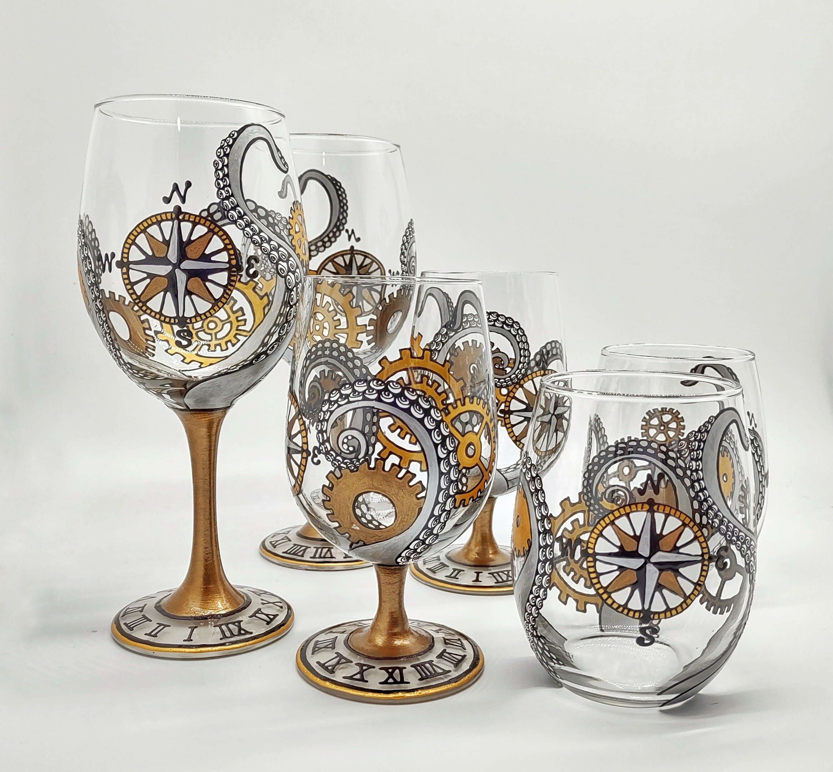 Libbey Craft Spirits 6-Piece Assorted Drinkware Glass Set, Clear