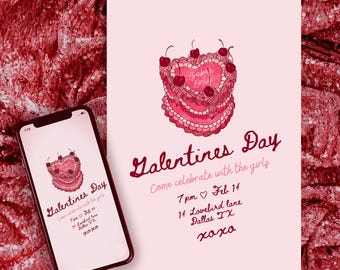 Galentines Invite Digital Templates