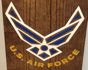 United States Air Force Wooden Sign