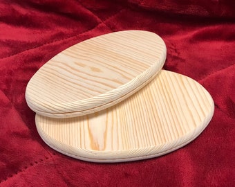 2"X3.5" Oval Slotted Wood Base made of pine 6READY 2026