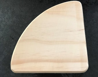 8-inch round corner slotted wood base