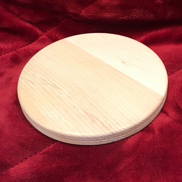 10-inch round slotted wood base