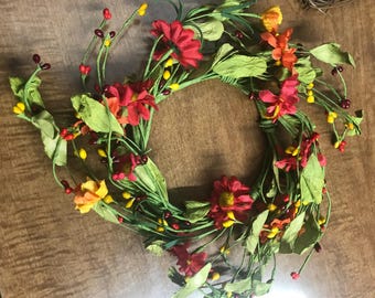 Primitive Candle Ring, Pip Berry, 4"