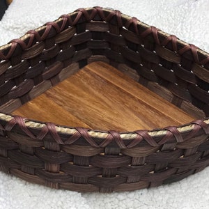 Corner Baskets 9.5LX10WX4.5H Dark Brown