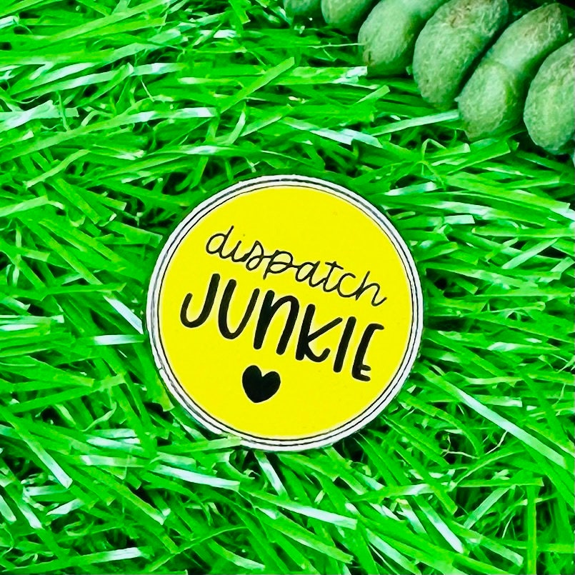Dispatch Junkie Lapel Pin, button! Makes a great gift!