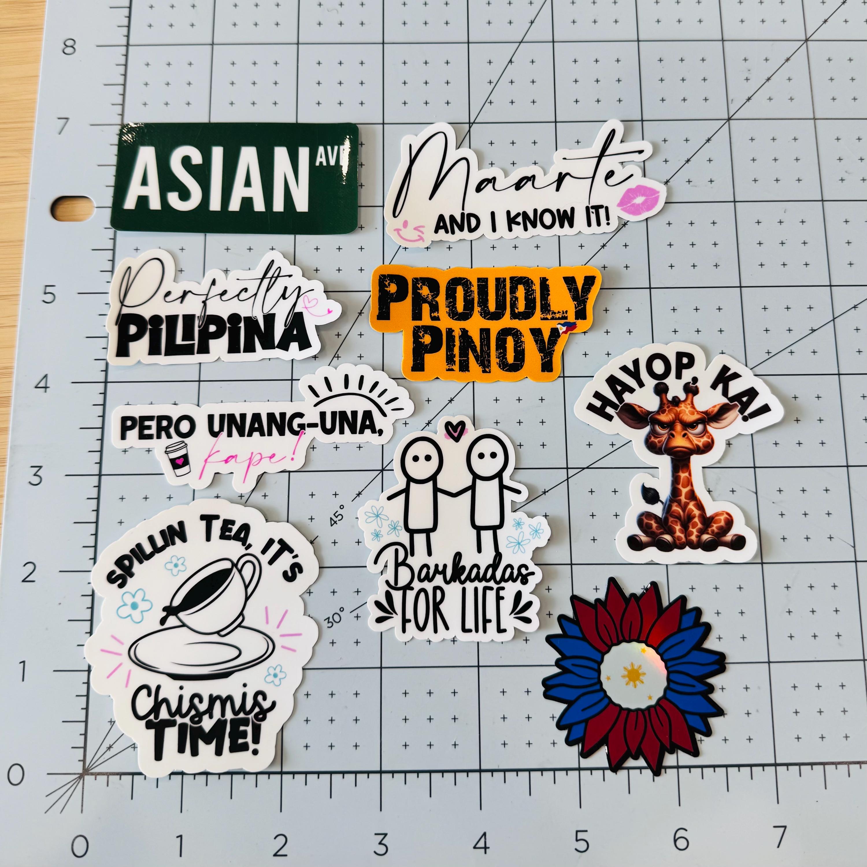 Fun Filipino Tagalog Surprise Six Pack of Stickers! Hilarious! Filipino ...