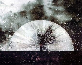 Moon tree - Signed limited edition print