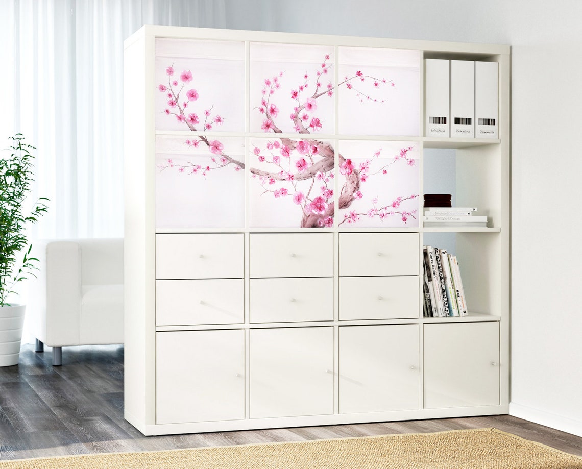 Custom Ikea Drona Storage Boxes Expedit/kallax Insert Sakura Etsy