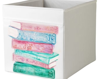 Custom Ikea Drona Storage White Box Expedit/Kallax Insert - Children's Books Theme