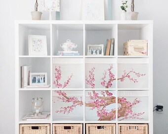 Cajas de almacenamiento Drona de Ikea personalizadas Expedit/Kallax Inserto  Sakura Tree