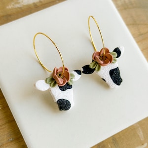 Floral Spring Cow Hoops