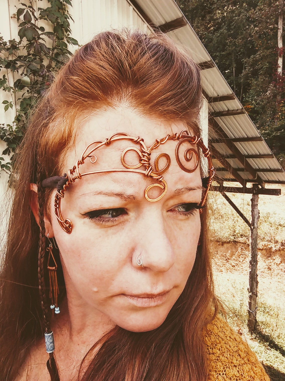 Copper mask/Halloween/handmade/one of a Etsy