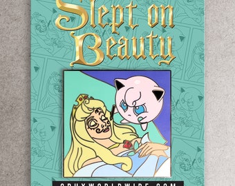 Slept on Beauty enamel pin