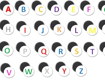 Numbers and letters learning, Letters and numbers learning tool for kids, Colorful learning magnets, Large letter magnets, Number magnets