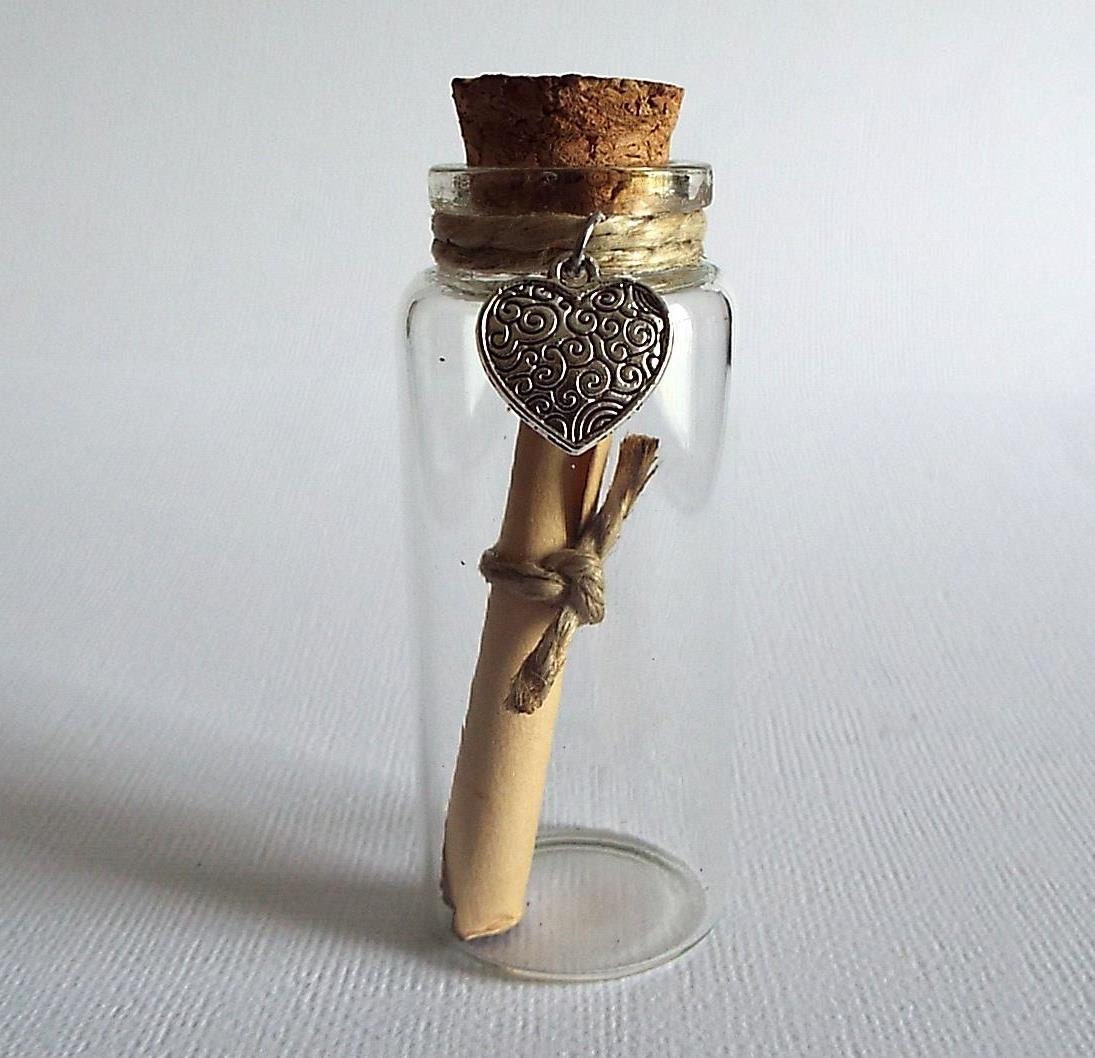 Message in a bottle gift Gift of love Personalized message Etsy