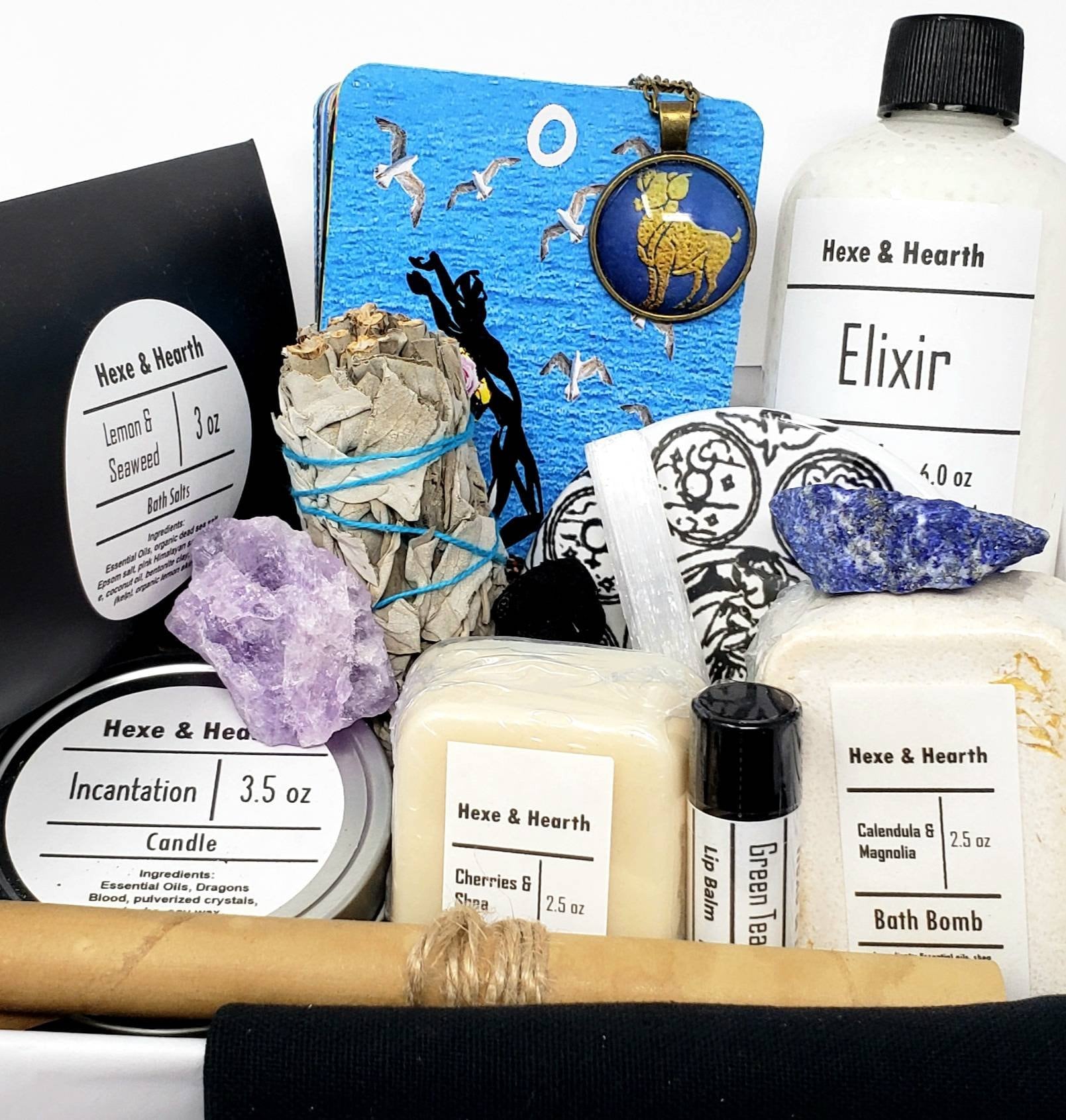 ARIES Birthday Gift Set Zodiac Sign Gift Set Witchy Gift Etsy