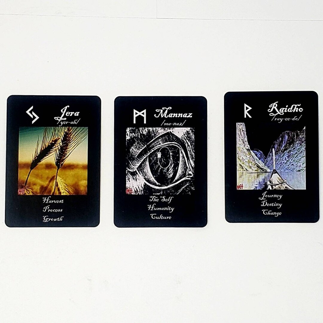 Rune Deck, Norse Viking Rune Magic Deck, Rune Deck Gift, Elder Futhark