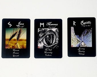 Rune deck, Norse viking rune magic deck, Rune deck gift, Elder futhark rune cards deck, Oracle rune card deck, Viking rune deck, Sigil cards