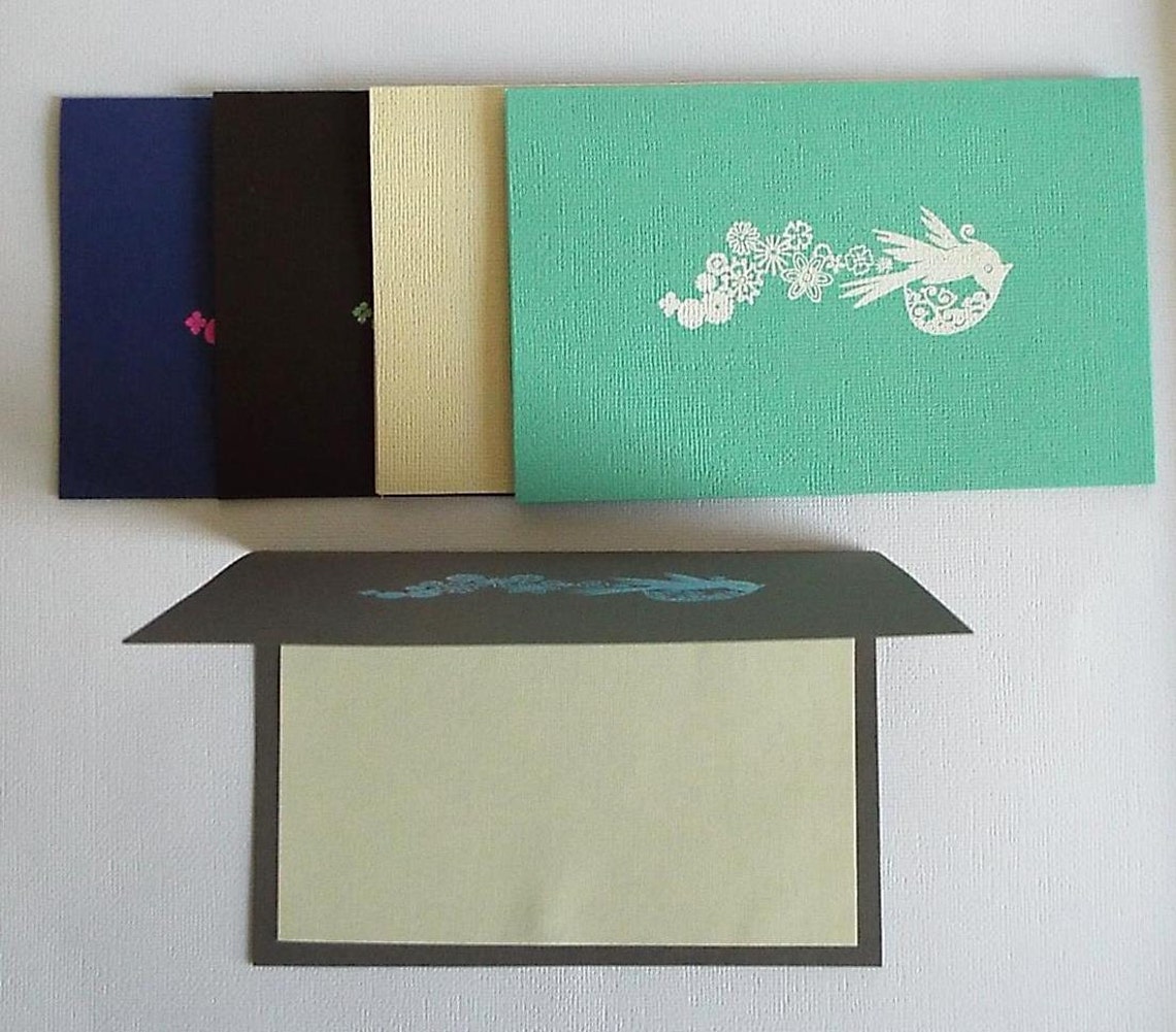 Pastel Blank Greeting Card Set Greeting Card Set Handmade Etsy