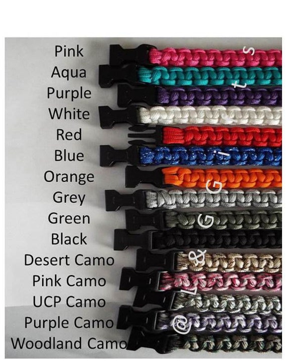 custom parachute cord bracelets