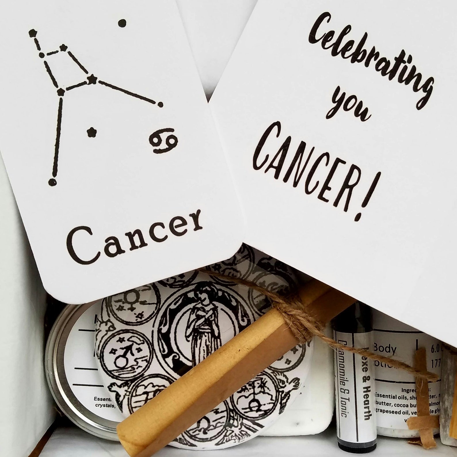 Cáncer zodiac signos regalo conjunto de regalo de tarot Etsy