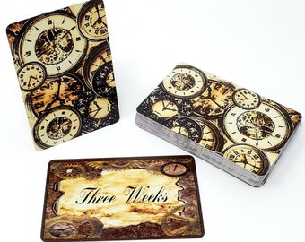 Steampunk Timing Oracle Cards: Fortune Telling Clarifier Deck
