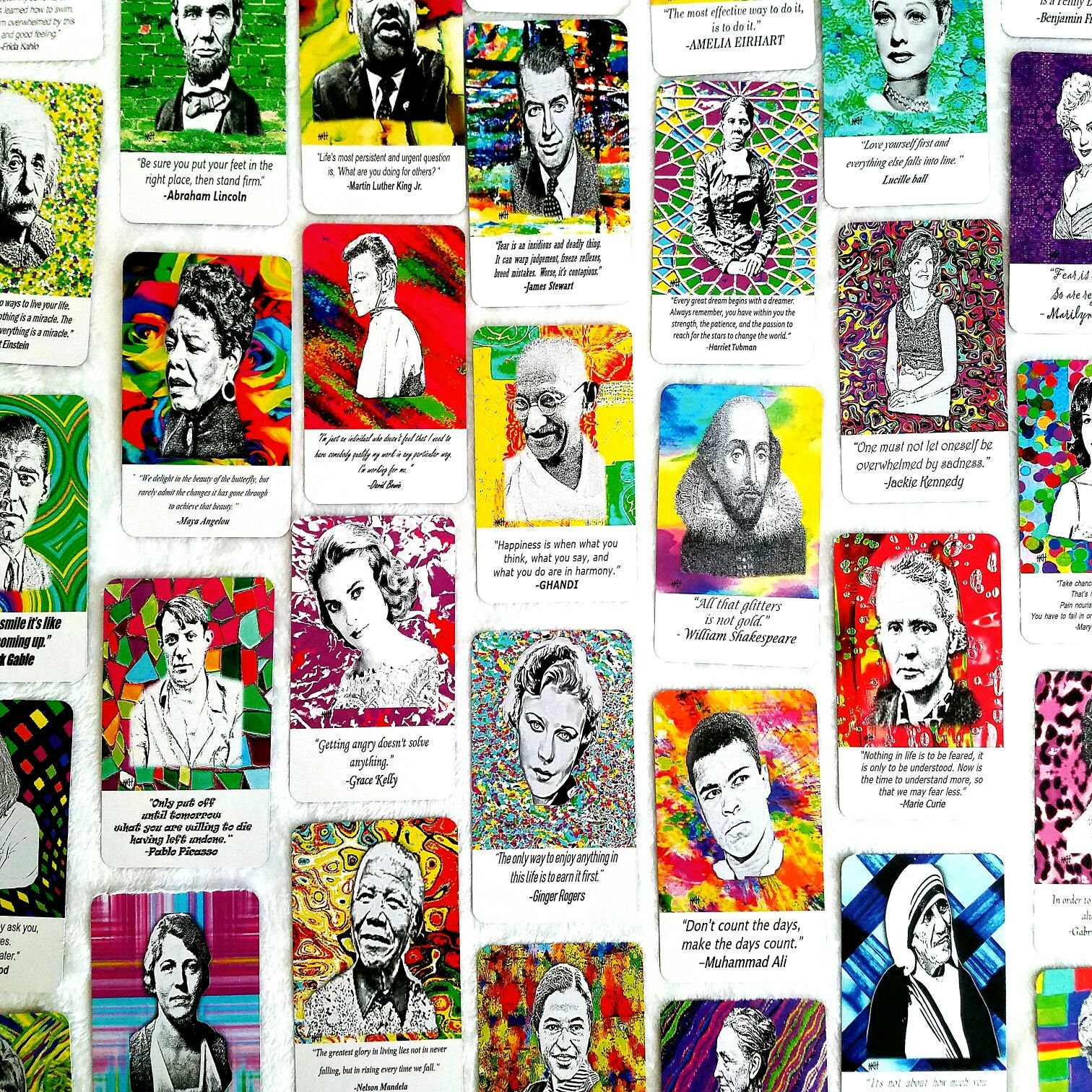 Daily inspiration cards Quotes deck of cards Motivational | Etsy