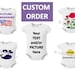 Custom baby body suit, Personalized gift, Personalized baby gifts girl, Design baby, Personalized baby clothes boy, Customized baby clothes 