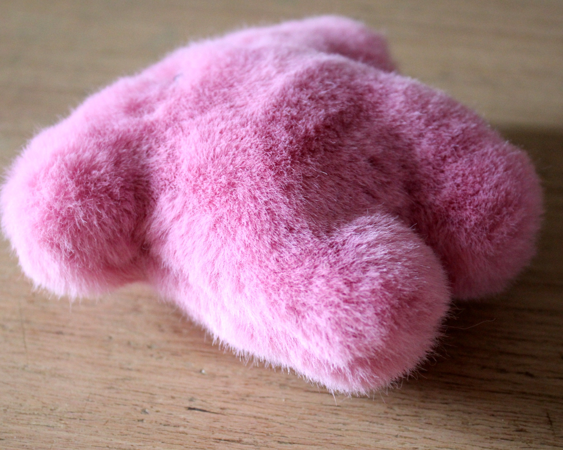 Faux mink fur monster keychain Fur handbag charm | Etsy