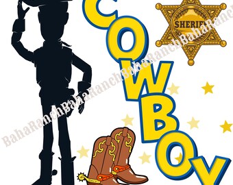 Woody Cowboy Sheriff Western Child Graphic PNG
