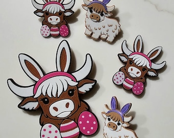 3D Print Highland Cow Pin Hatpin Package Insert with card Boutique Advertising Thank you for your business Made in America