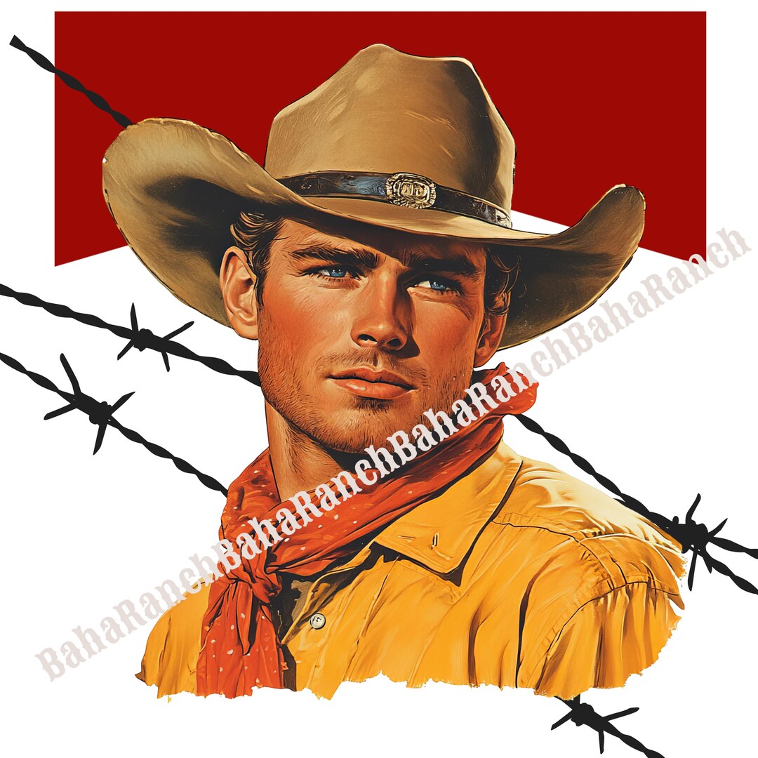Western Ranching Graphics Vintage Cowboy Western Ranching Graphic PNG - Etsy