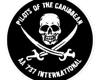 Patch Style Pilots of the Caribbean Sticker