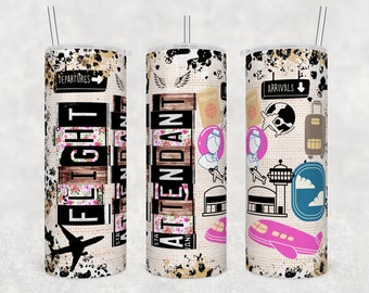 Straight 20oz Flight Attendant Tumbler