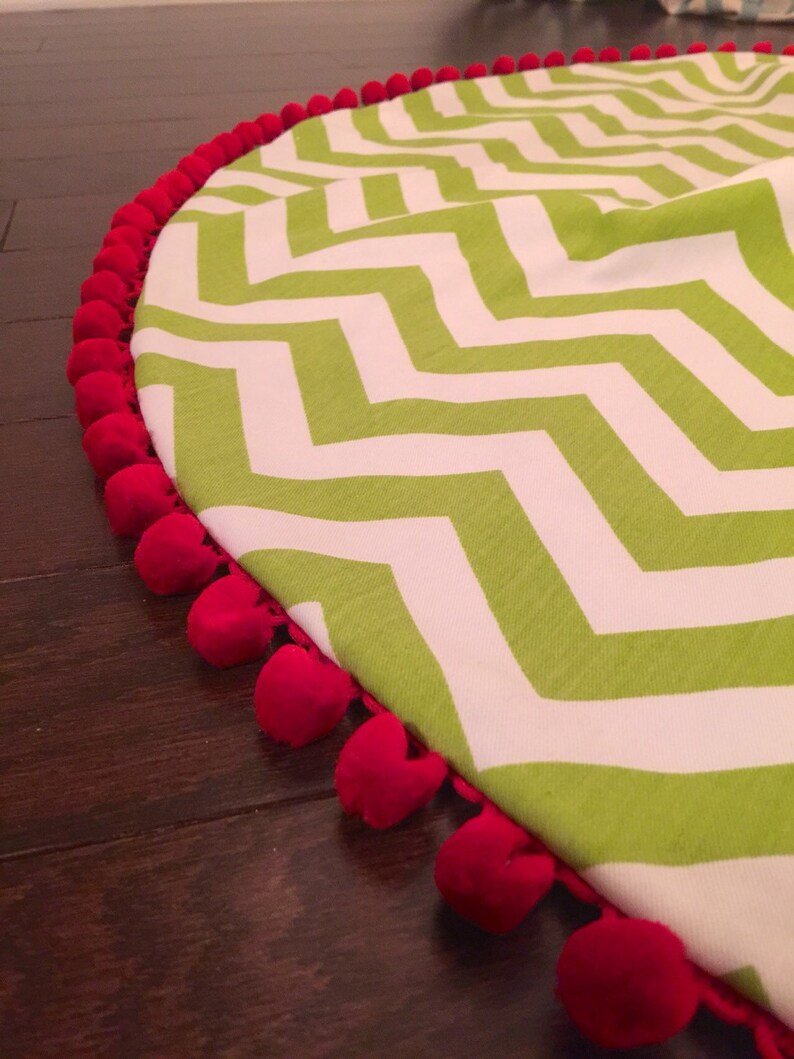 New Chevron Christmas Tree Skirt Etsy
