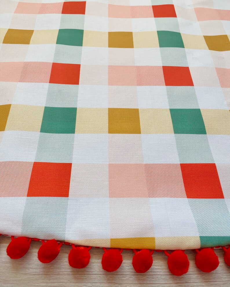 New Gingham Christmas Tree Skirt