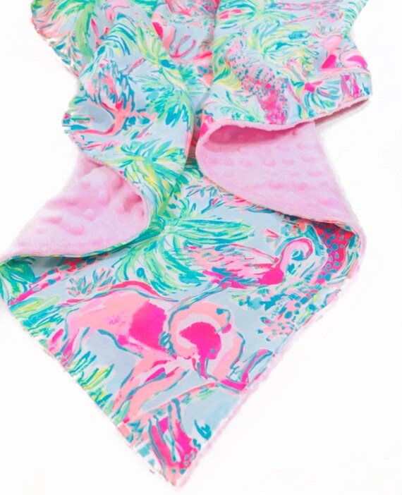 lilly pulitzer swaddle blanket