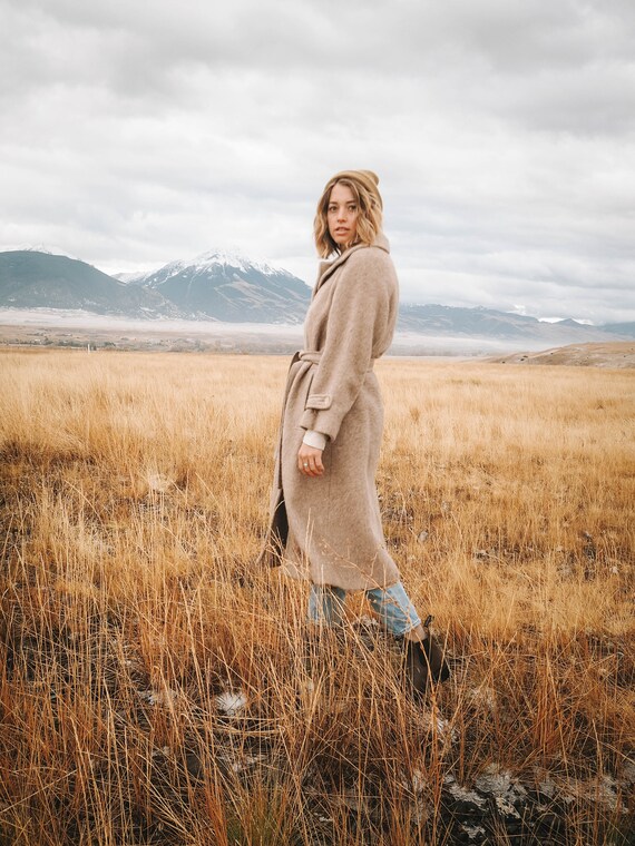 vintage mohair & wool coat