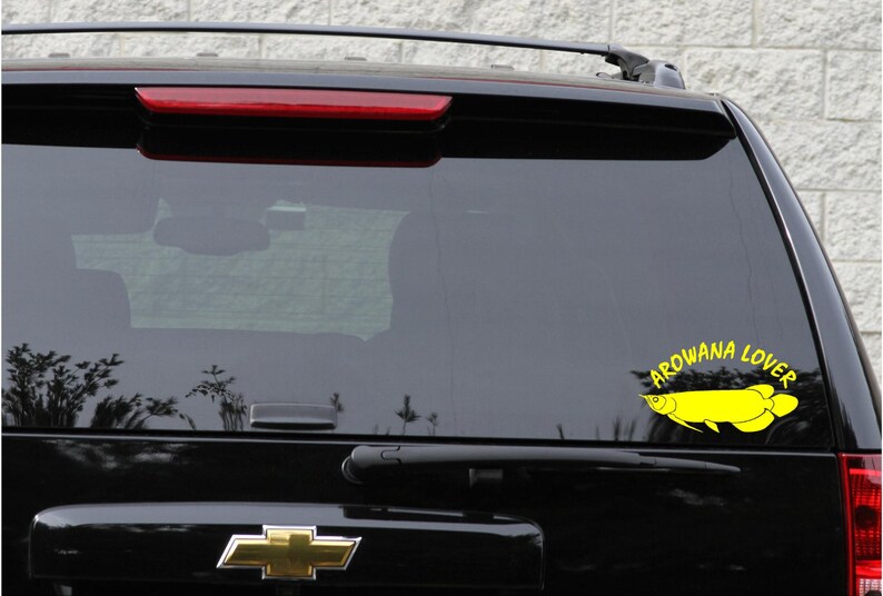 Arowana aquarium fish decal