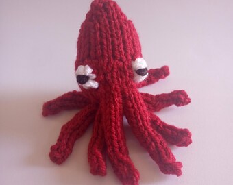 Mini Octopus Knitted Stuffed Ornament - Sea Life Ornament