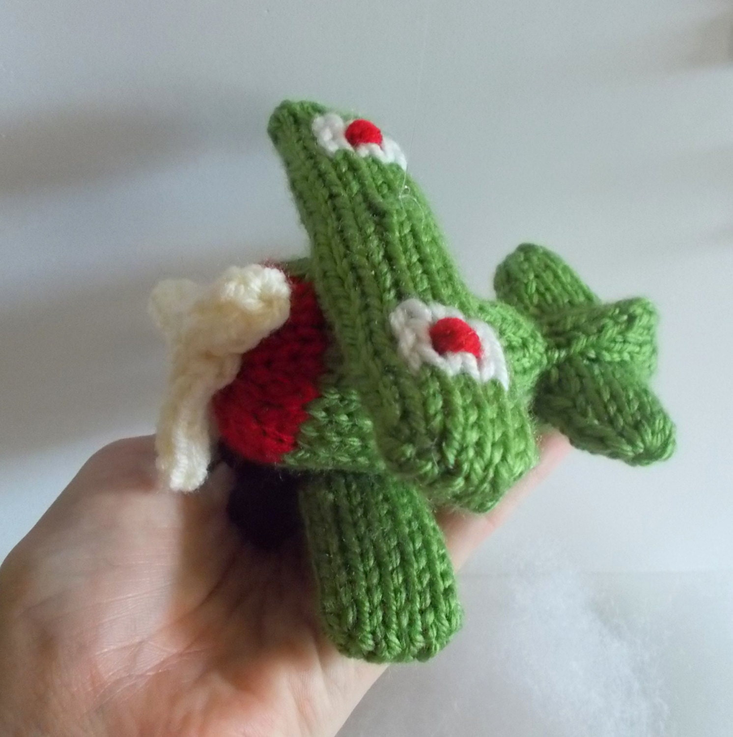 Knitted toy - airplane Knitted toy - airplane