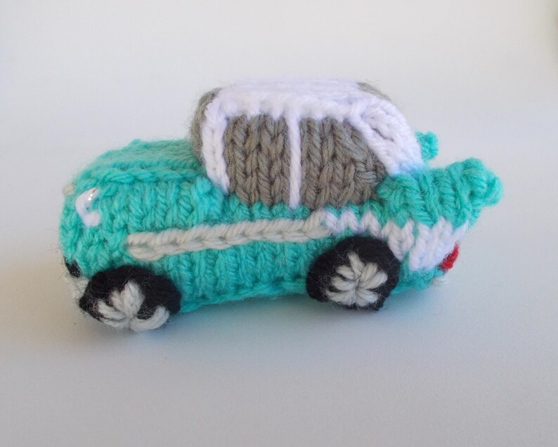 Car Decor Stocking Stuffer 57 Bel Air Gift Idea Vehicle Ornament Retro Car Model Mini Classic Car Knitted Stuffed Ornament