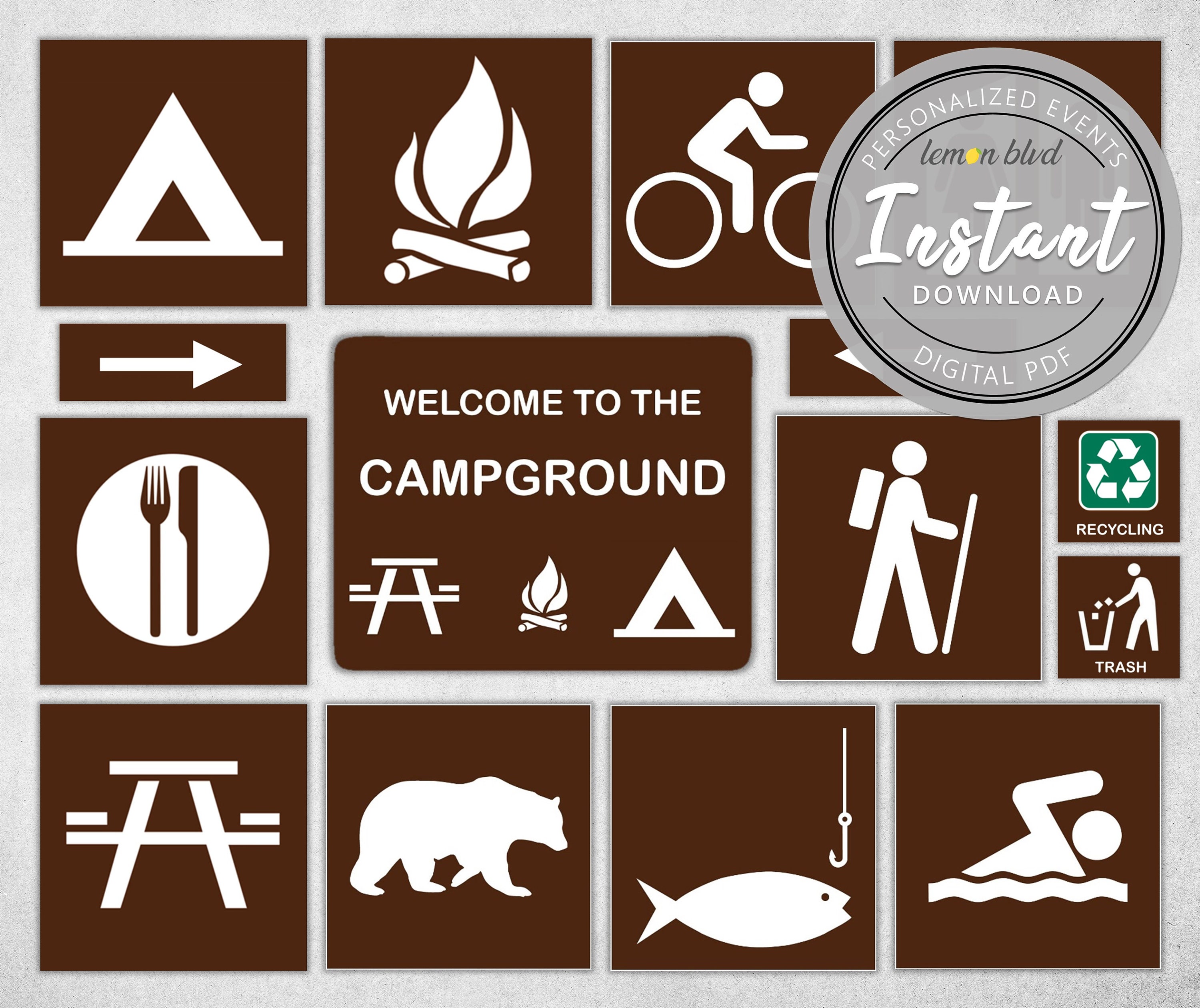 Campsite Signs Printable Campsite Signs Printable