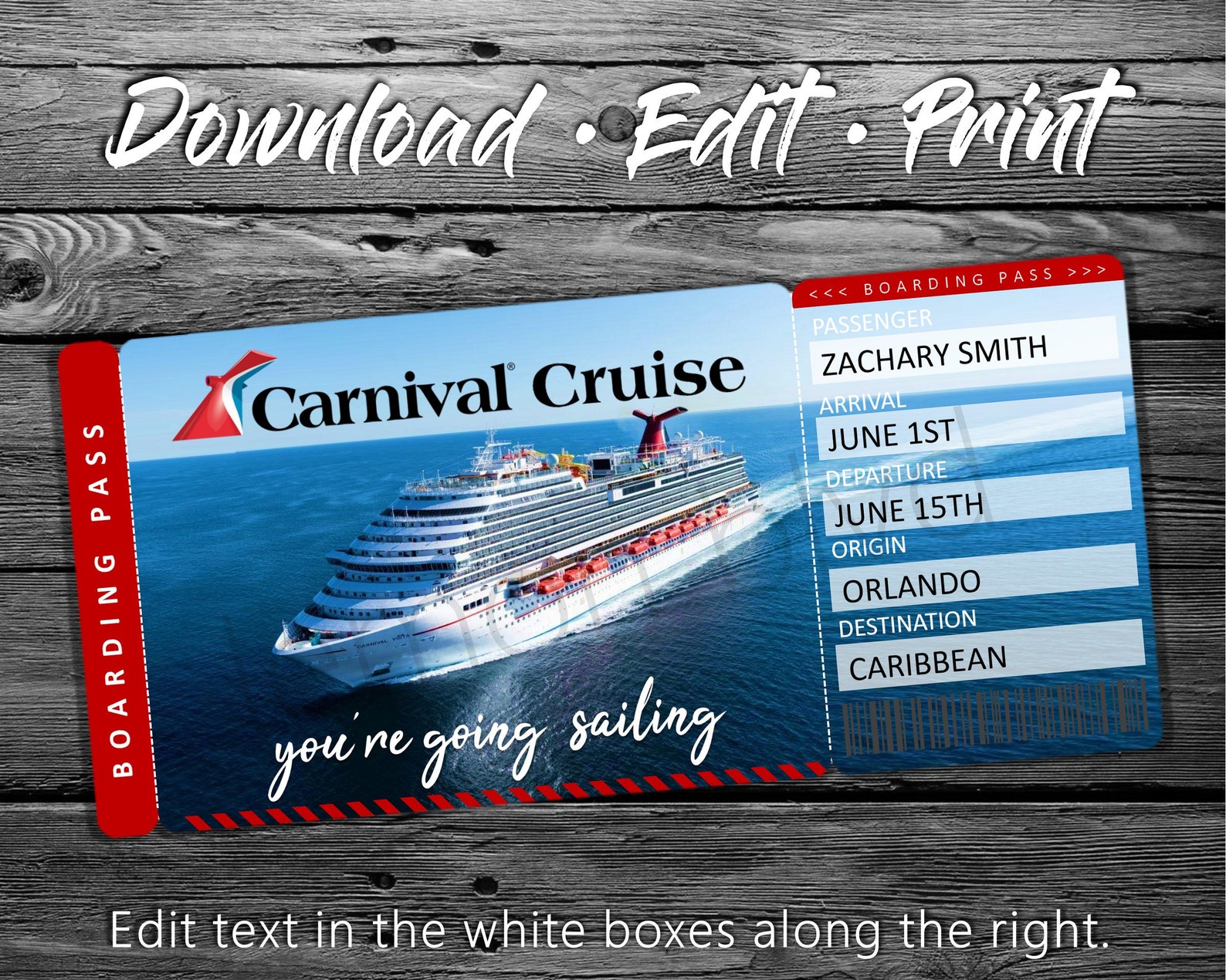 carnival cruise ship coupon