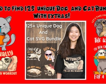 VERKAUF.! Einzigartiges Hunde- und Katzen-T-Shirt & Print-on-Demand-Design-Bundle mit svg-, png-, ai- und eps-Dateien