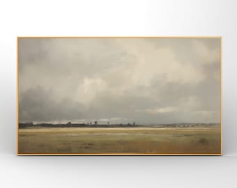 Moody English Landscape Frame TV Art | Vintage European Oil Painting | Dark Moody Samsung Frame TV | Digital Download