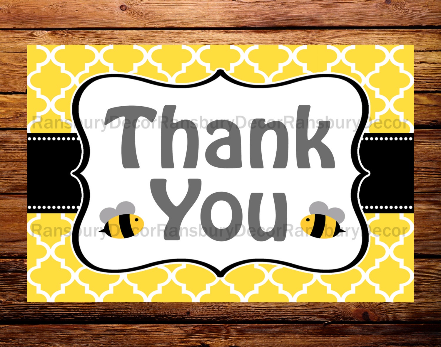 Bee Thank You Card Bee Theme Mom to Bee Thank You Card - Etsy