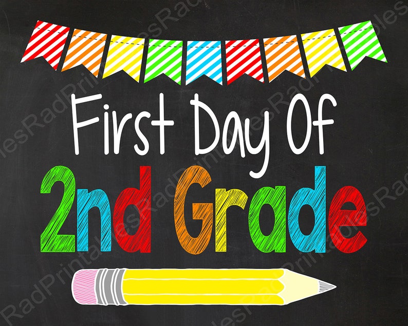 first-day-of-2nd-grade-sign-instant-download-digital-etsy