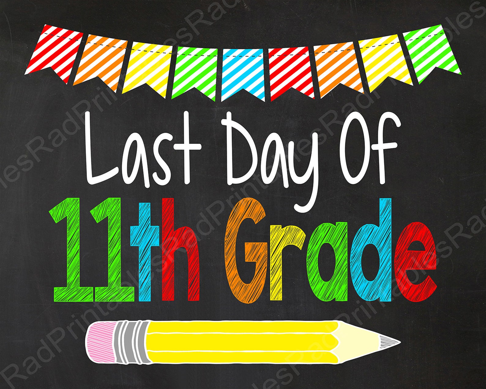 First Day Of 11th Grade Sign Instant Download Digital Etsy First day of 11th grade sign instant download digital etsy